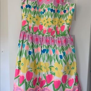 Strapless lily pulitzer tulip dress